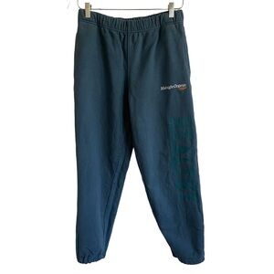 Midnight Organic Larry June "Healthy" Navy Sweatpants, Size M